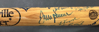 1969 NY Mets Team signed mini bat 30+ Auto Nolan Ryan Tom Seaver Yogi Berra Psa