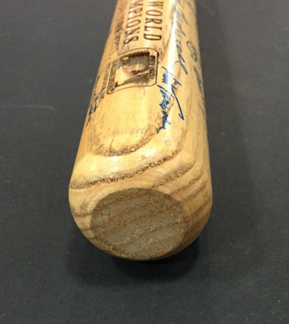 1969 NY Mets Team signed mini bat 30+ Auto Nolan Ryan Tom Seaver Yogi Berra Psa
