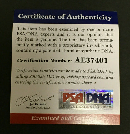 Edwin Lee Eddie Mathews signed Full Name Official NL Baseball Autograph PSA COA