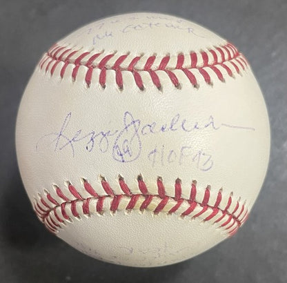 Reggie Jackson Signed 17 Stat Baseball Hof Mvp 563 Autograph RJ.com COA LE /1000