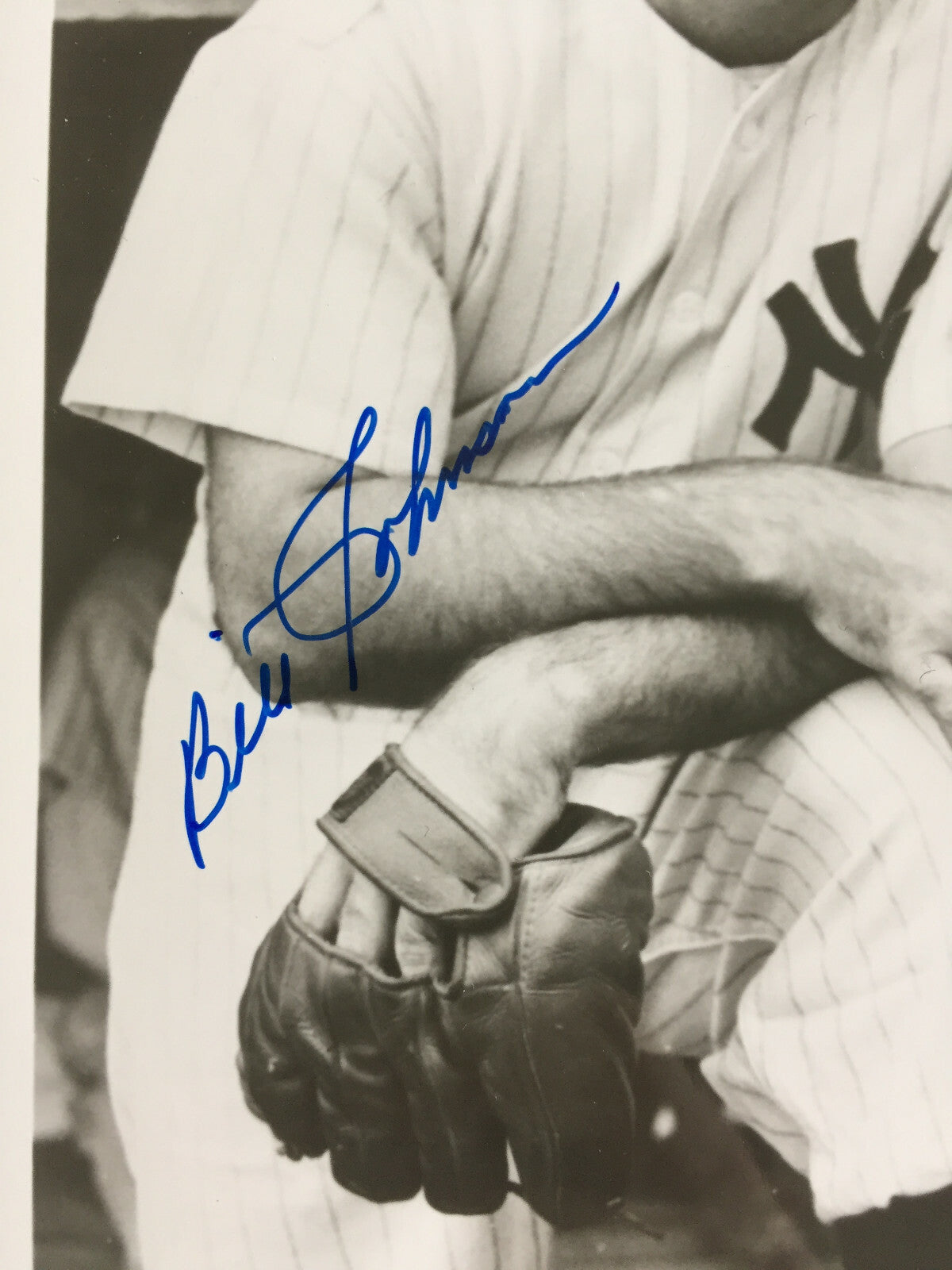 Phil Rizzuto Bill Johnson signed 8x10 Yankees photo Mint 2 Autograph JSA COA