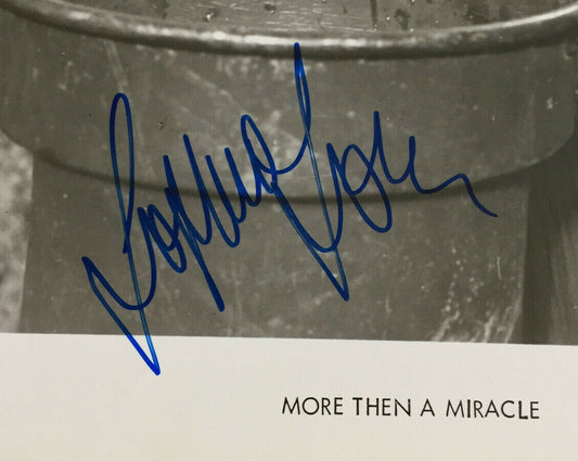 Sophia Loren signed 8x10 More Than a Miracle Studio Lobby photo mint Auto JSA