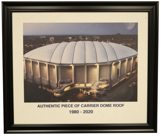Syracuse University 11x14 Framed Piece of Carrier Dome Roof Photo Orange Rare