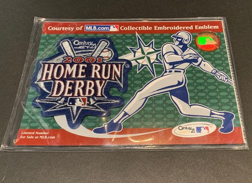 2001 MLB Official All Star Game Home Run Hr Derby Patch Ichiro Suzuki Cal Ripken