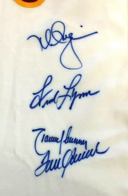 Tom Seaver Randy Johnson Mark Mcgwire Signed USC TROJANS Baseball jersey Steiner