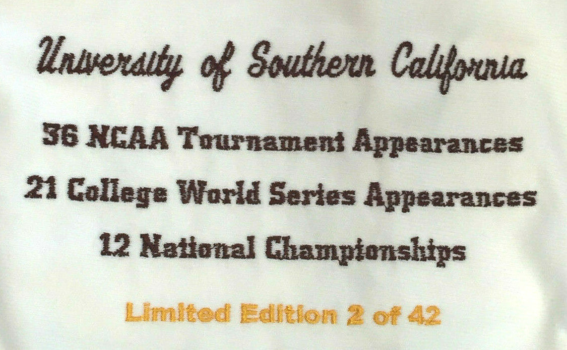 Tom Seaver Randy Johnson Mark Mcgwire Signed USC TROJANS Baseball jersey Steiner