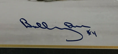 Bobby Orr Bruins signed 16x20 Block Photo Framed Hof Auto Frameworth COA /144