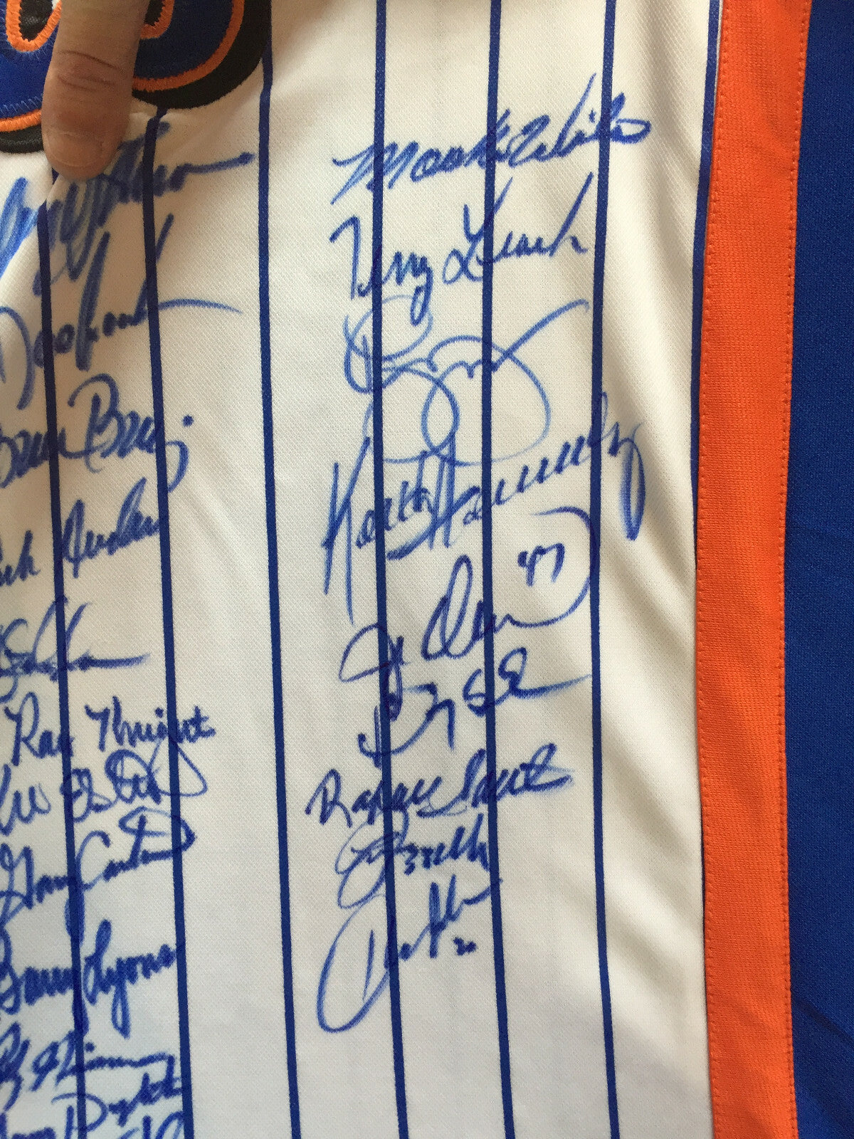 1969 1986 Mets World Series Signed Jersey 41 Auto Tom Seaver Gary Carter PSA