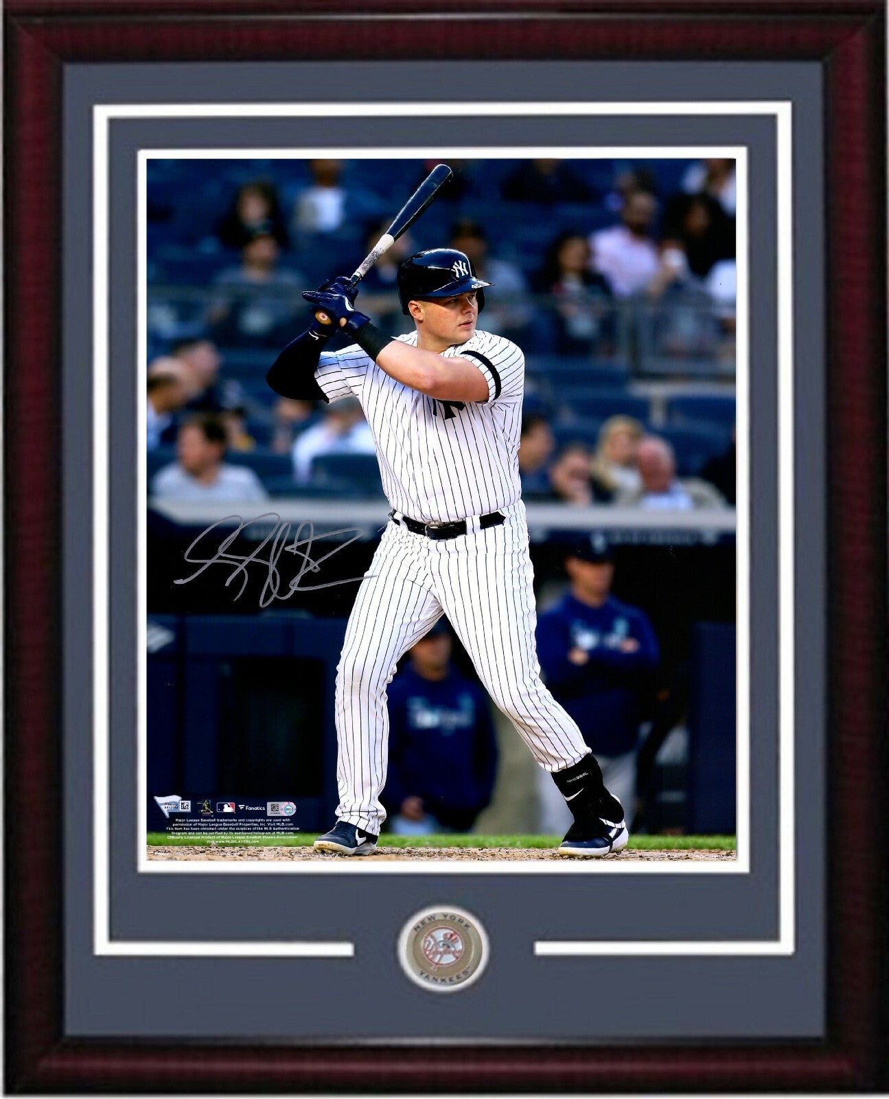 Luke Voit signed 16x20 Photo Framed Yankees Coin Autograph Fanatics COA