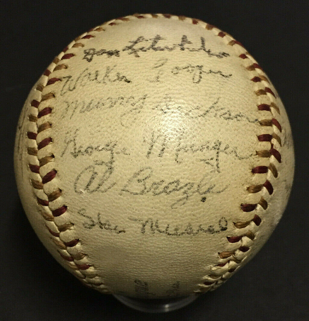 1943 Cardinals Team Signed NL Ford Frick Baseball 19 auto Stan Musial expert PSA