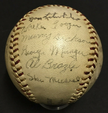 1943 Cardinals Team Signed NL Ford Frick Baseball 19 auto Stan Musial expert PSA