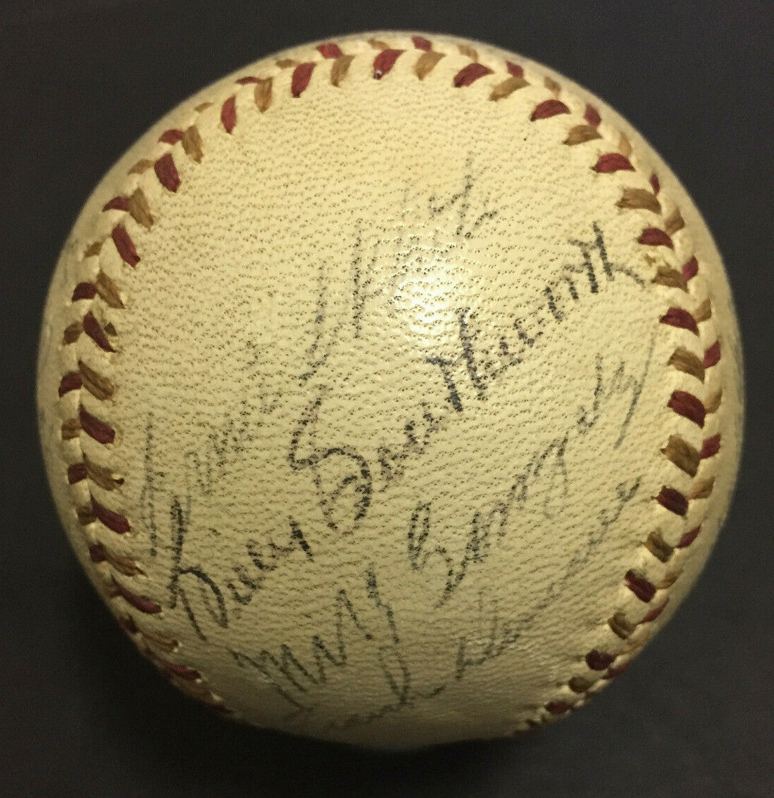 1943 Cardinals Team Signed NL Ford Frick Baseball 19 auto Stan Musial expert PSA