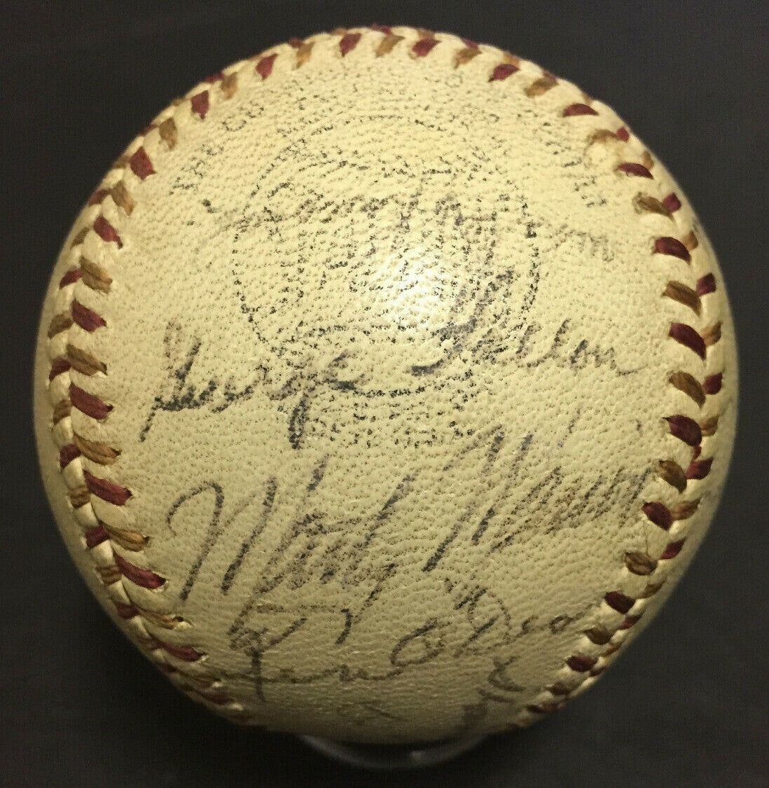 1943 Cardinals Team Signed NL Ford Frick Baseball 19 auto Stan Musial expert PSA