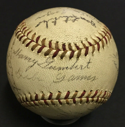 1943 Cardinals Team Signed NL Ford Frick Baseball 19 auto Stan Musial expert PSA