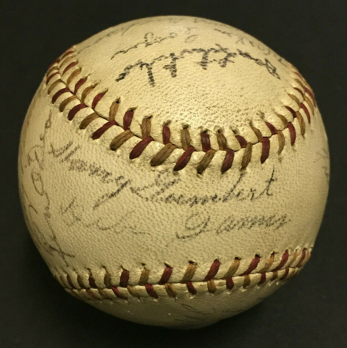 1943 Cardinals Team Signed NL Ford Frick Baseball 19 auto Stan Musial expert PSA