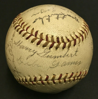 1943 Cardinals Team Signed NL Ford Frick Baseball 19 auto Stan Musial expert PSA