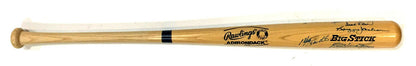 500 HR Club Signed Bat Ted Williams Willie Mays Hank Aaron 10 Auto MINT PSA LOA