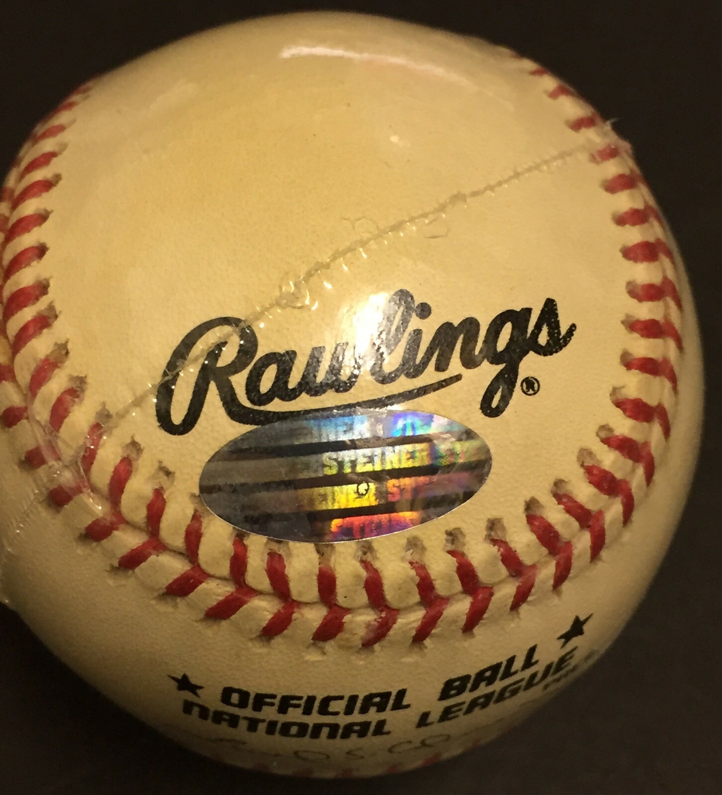 Mike Piazza Mets Signed Official NL Baseball Vintage Autograph Steiner COA