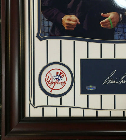 Brian Cashman signed chit 8x10 photo Yankees logo collage auto Steiner COA