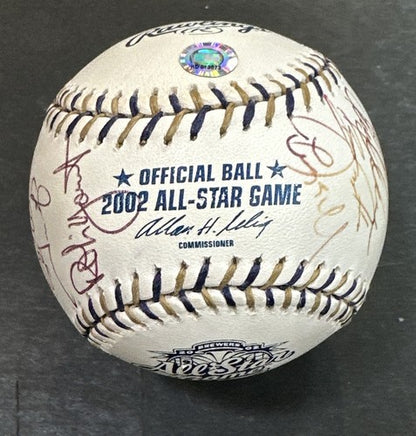 2002 Team Signed All Star Game Baseball Roy Halladay Ichiro Suzuki MLB Holo Coa