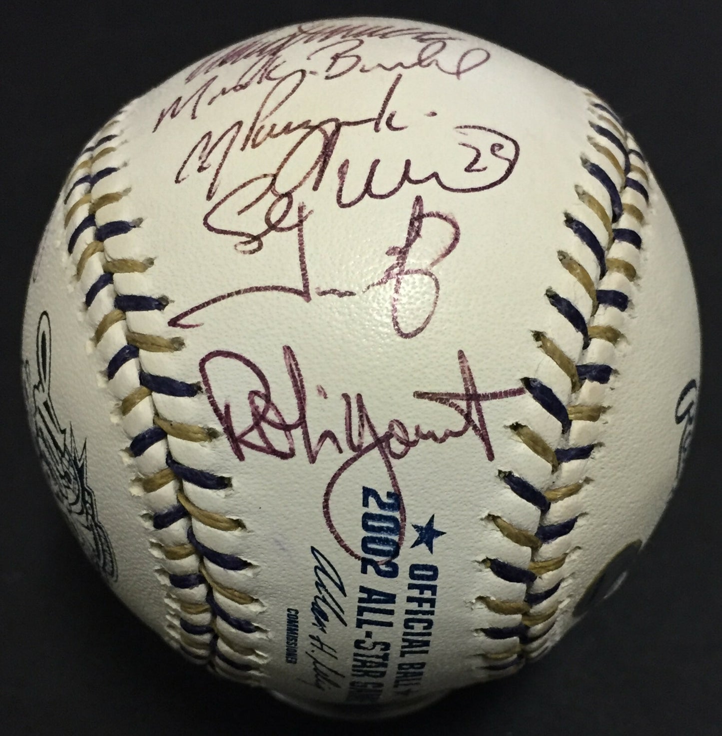 2002 Team Signed All Star Game Baseball Roy Halladay Ichiro Suzuki MLB Holo Coa