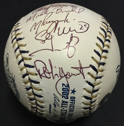 2002 Team Signed All Star Game Baseball Roy Halladay Ichiro Suzuki MLB Holo Coa
