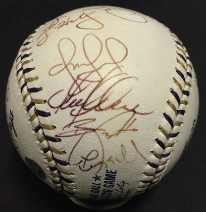2002 Team Signed All Star Game Baseball Roy Halladay Ichiro Suzuki MLB Holo Coa