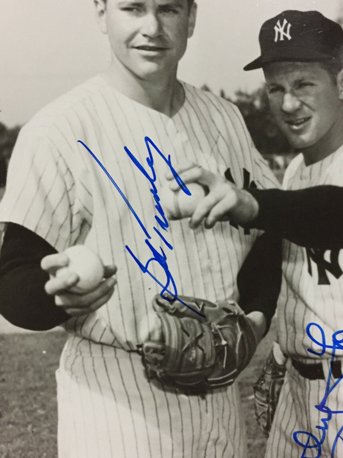 1956 Yankees Pitchers Signed 8x10 photo 4 Auto Whitey Ford Bob Turley JSA COA