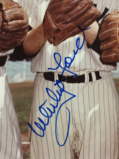 1950's Yankees Pitchers Signed 8x10 photo Framed Coin 5 Auto Whitey Ford JSA