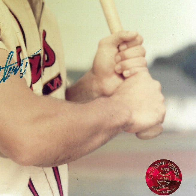 Eddie Mathews Milwaukee Braves Signed 8x10 Photo Autograph HOF CBM Holo COA