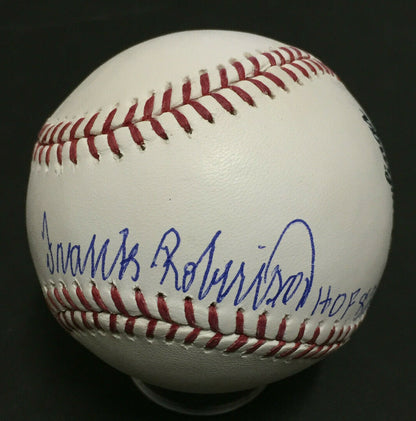 Frank Robinson signed Official MLB Baseball Mint HOF 82 Autograph JSA COA