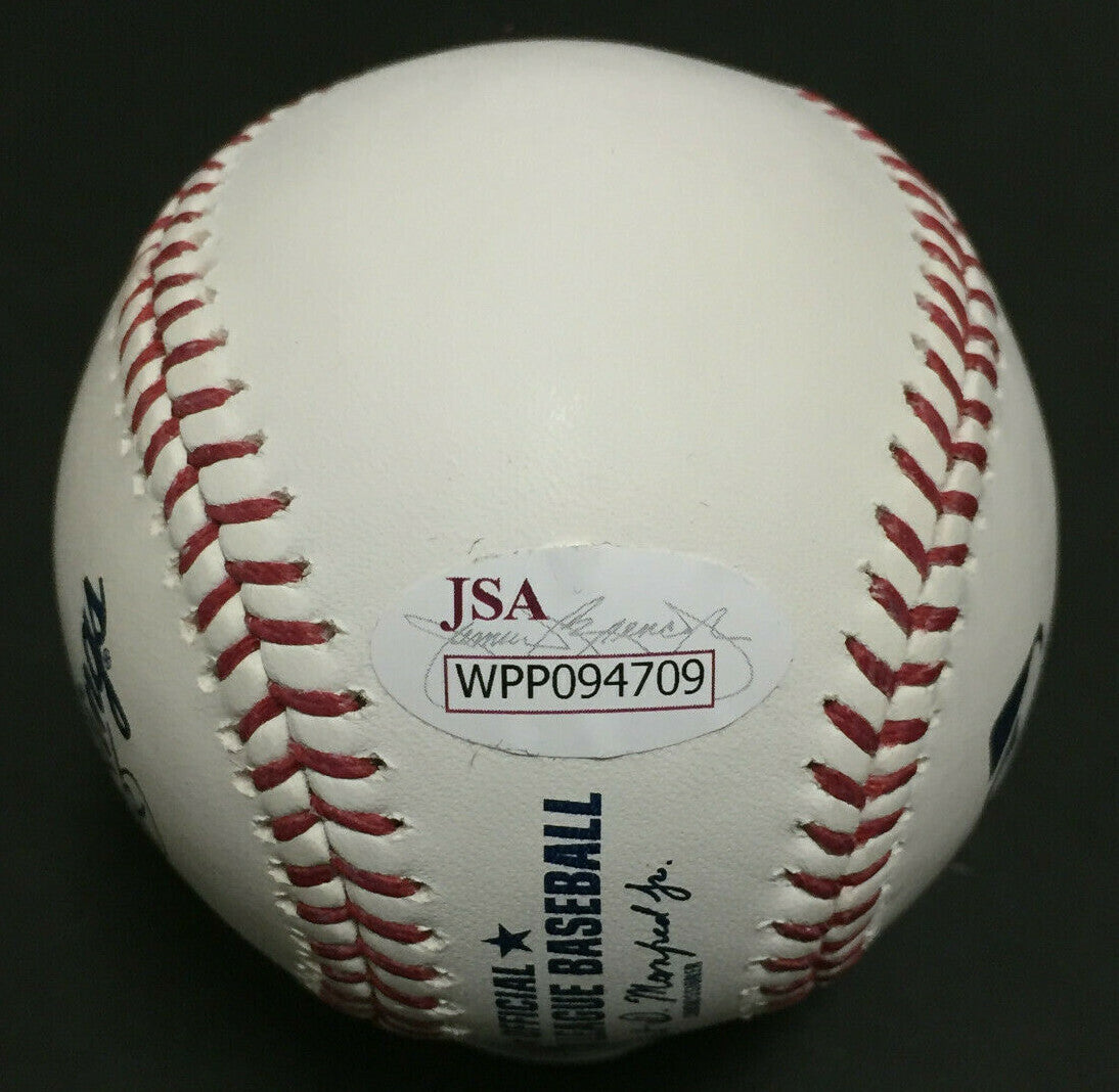 Frank Robinson signed Official MLB Baseball Mint HOF 82 Autograph JSA COA