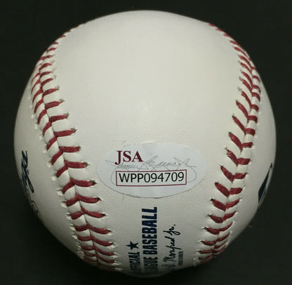Frank Robinson signed Official MLB Baseball Mint HOF 82 Autograph JSA COA