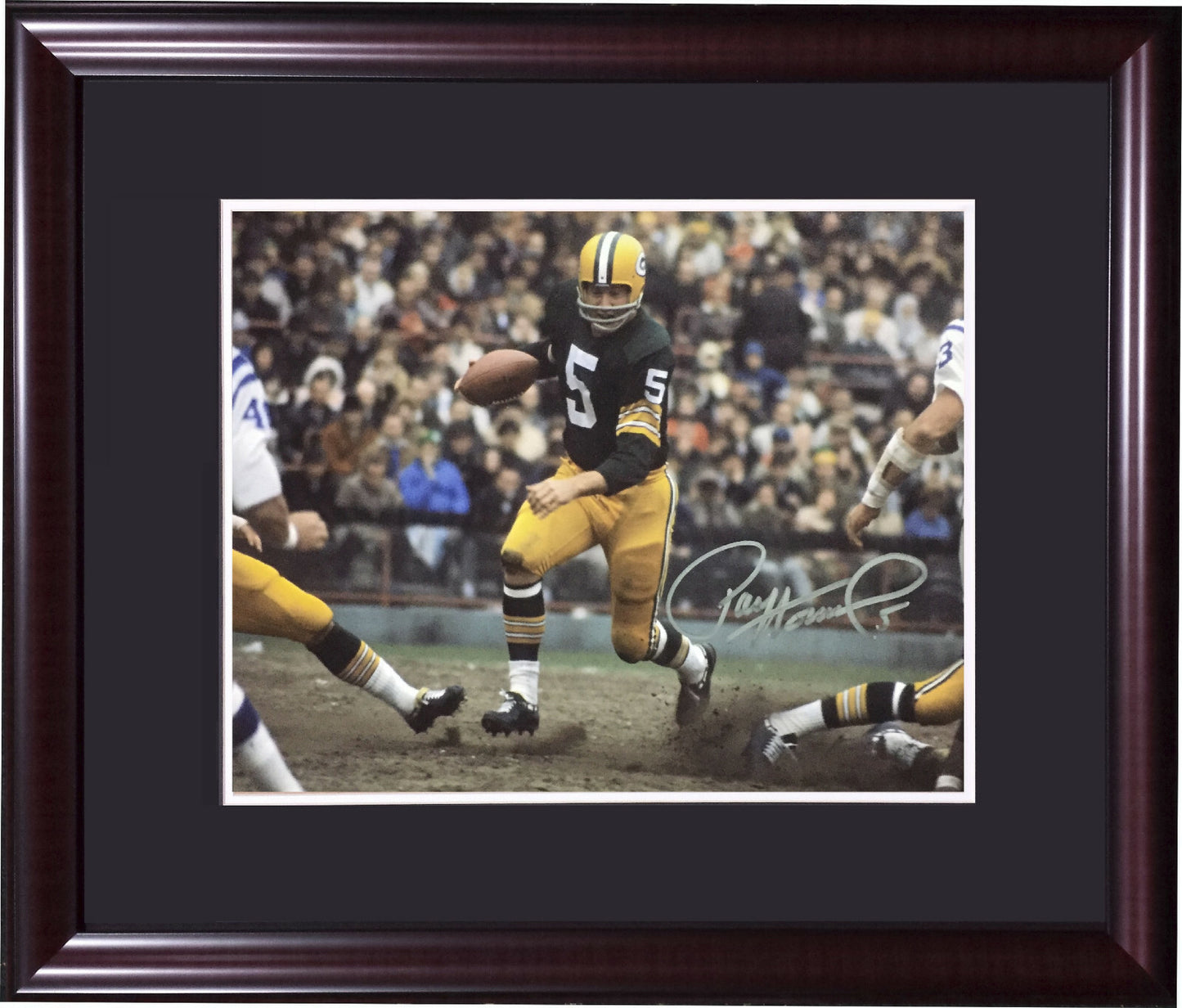 Paul Hornung Signed 11x14 Packers Photo Framed Mint Autograph HOF Heisman COA