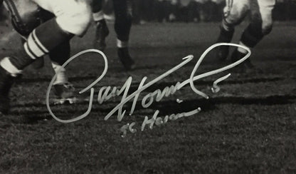 Paul Hornung Signed 16x20 Framed Notre Dame Photo Heisman Autograph Signing COA