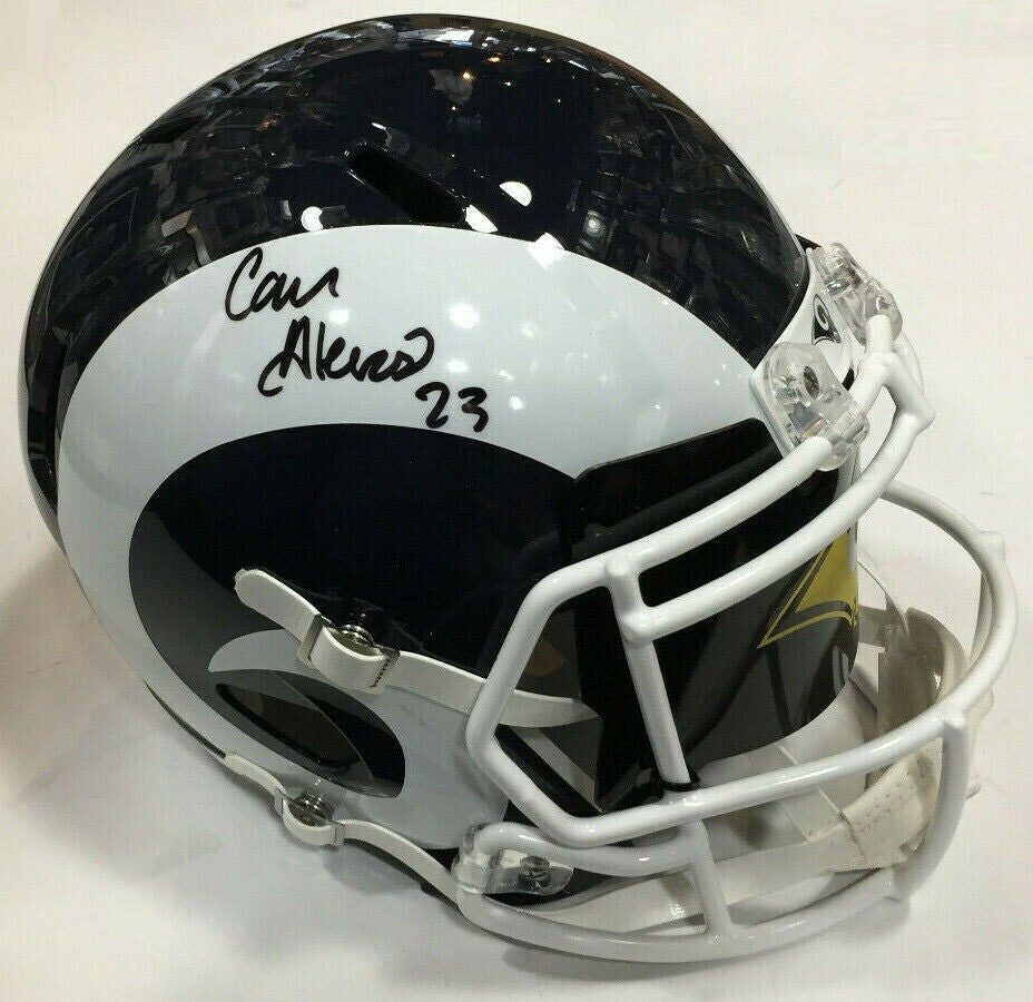 Cam Akers Signed FS Rams Helmet + Visor Mint Rookie Auto Beckett BAS COA
