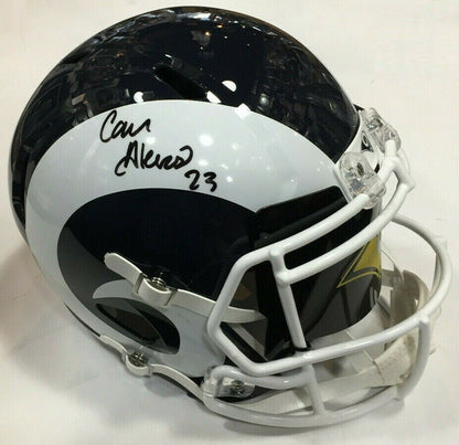 Cam Akers Signed FS Rams Helmet + Visor Mint Rookie Auto Beckett BAS COA