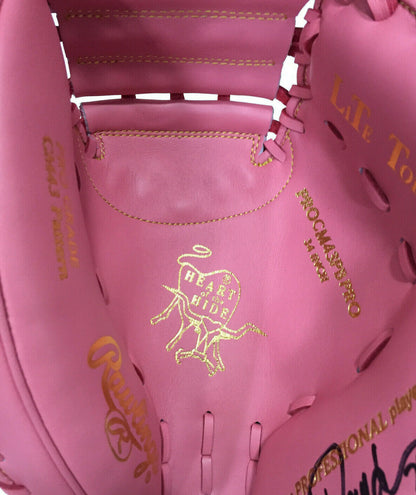 Jorge Posada Signed Game Model Catchers Glove Pink Mothers Day Yankees Auto JSA