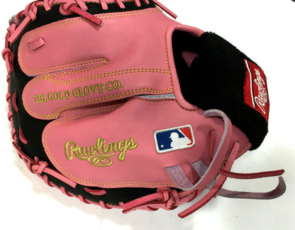 Jorge Posada Signed Game Model Catchers Glove Pink Mothers Day Yankees Auto JSA