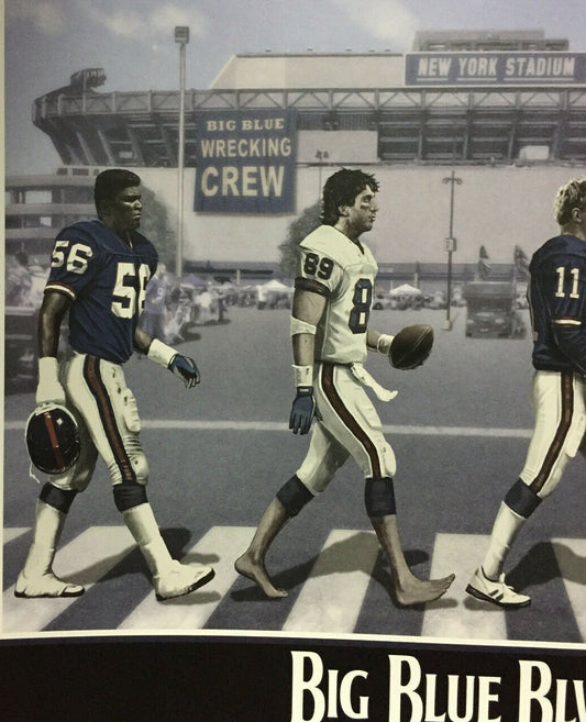 NY Giants Big Blue Blvd 16x20 framed photo Lawrence Taylor Bill Parcells Bavaro