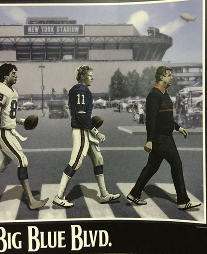 NY Giants Big Blue Blvd 16x20 framed photo Lawrence Taylor Bill Parcells Bavaro