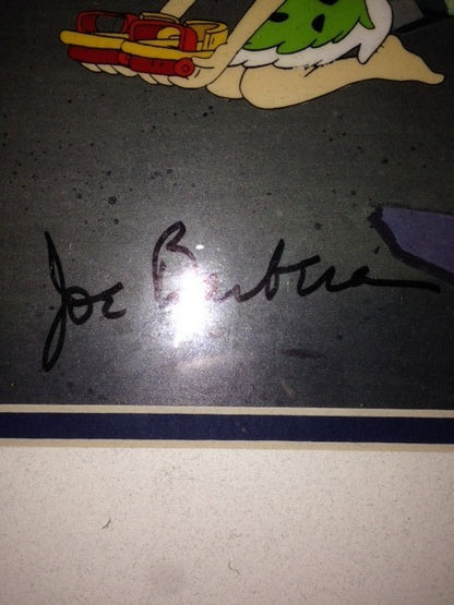 1992 Hand Painted Production cel Hanna Barbera Signed flintstones wilma betty