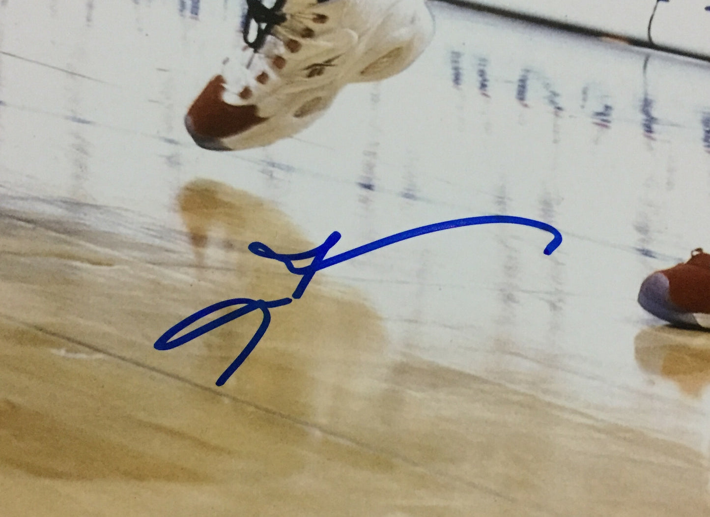 Allen Iverson signed 16x20 Michael Jordan photo framed autograph HOF JSA COA