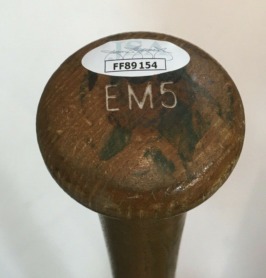 Eddie Mathews signed Game Model LS vintage Baseball Bat 512 Hr Autograph JSA COA