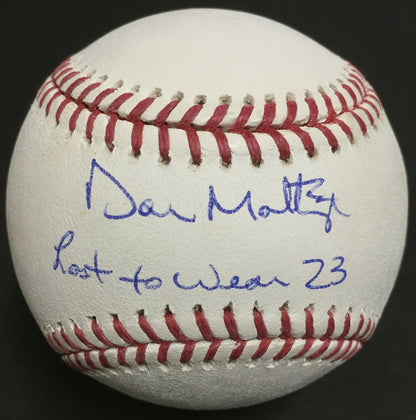Don Mattingly Ny Yankees Signed MLB Baseball Last to Wear #23 Autograph JSA COA