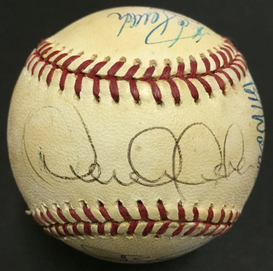 1996 Yankees Team Signed Baseball 14 Auto Derek Jeter Jorge Posada Authentic Coa