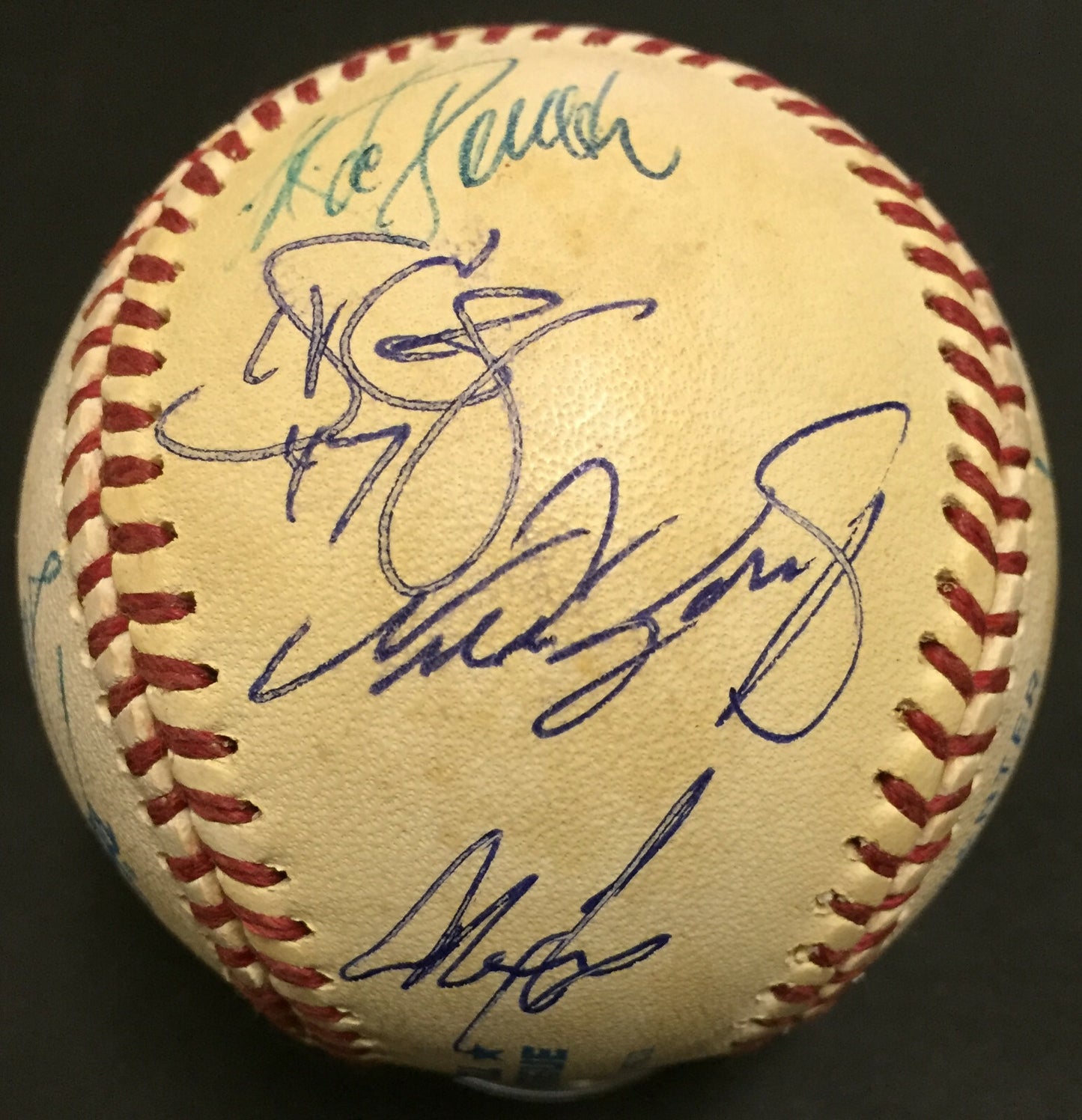 1996 Yankees Team Signed Baseball 14 Auto Derek Jeter Jorge Posada Authentic Coa