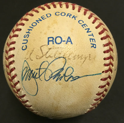 1996 Yankees Team Signed Baseball 14 Auto Derek Jeter Jorge Posada Authentic Coa