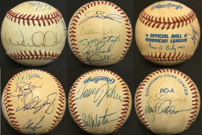 1996 Yankees Team Signed Baseball 14 Auto Derek Jeter Jorge Posada Authentic Coa