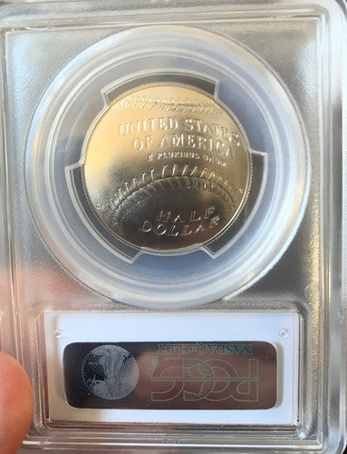 2014-D Baseball Hall of Fame 50c First Strike PCGS MS70 Silver Mint